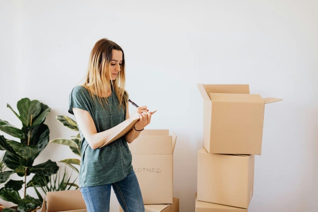 WP Moving moving inventory checklist utah